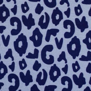 Baumwolljersey Happy Leo Hellblau/Dunkelblau by Swafing von Cherry Picking